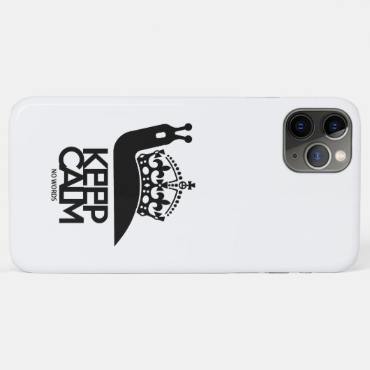 KEEP CALM NO WORDS BY MASANSER Case-Mate iPhoneケース (裏面(横))