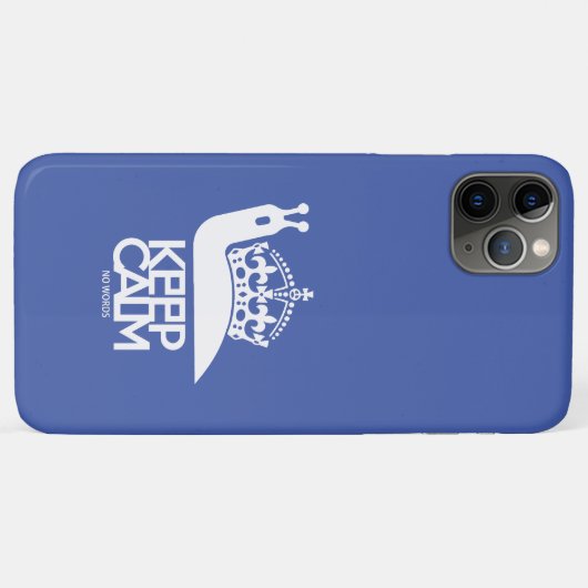 KEEP CALM NO WORDS BY MASANSER Case-Mate iPhoneケース (裏面(横))