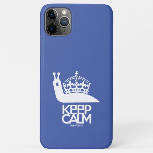 KEEP CALM NO WORDS BY MASANSER Case-Mate iPhoneケース (裏面)