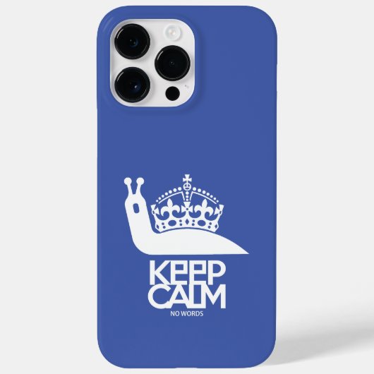 KEEP CALM NO WORDS BY MASANSER Case-Mate iPhoneケース (裏面)