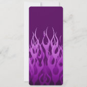 Keep Calm on Purple Racing Flamesのあなたのテキスト (裏面)