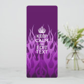 Keep Calm on Purple Racing Flamesのあなたのテキスト (スタンド正面)