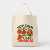 Keep Calm & Plant Tomatoes トートバッグ (正面)