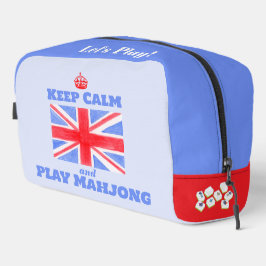 Keep Calm Play Mahjong Union Jack Brit Flag Tile ドップキット