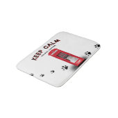 'Keep Calm' Red Phone Booth customizable バスマット (アングル)