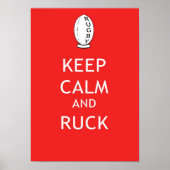 Keep Calm & Ruck ポスター (正面)