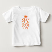 Keep Calm Scare On クラウンTシャツ ベビーTシャツ (正面)