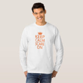 Keep Calm Scare On Crown ユニセックスTシャツ Tシャツ (正面フル)