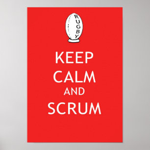 Keep Calm & Scrum ポスター