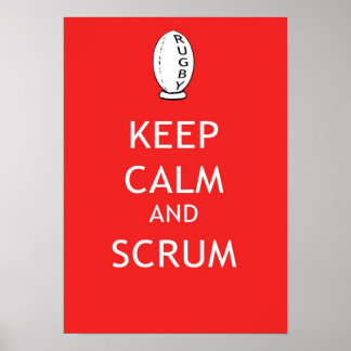 Keep Calm & Scrum ポスター