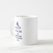 KEEP-CALM-SNOW-BOARD ON コーヒーマグカップ (正面左)