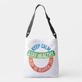 Keep Calm, Stay Healthy, Live Beautifully – Daily  クロスボディバッグ (裏面)