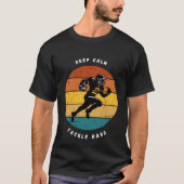 Keep Calm Tackle Hard Football Tee Tシャツ (正面)