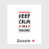 Keep Calm Teacher sticker シール (シート)