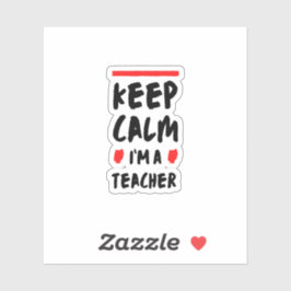 Keep Calm Teacher sticker シール