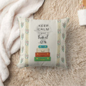 Keep Calm Travel On スロー枕 クッション (ブランケット)