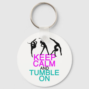 Keep Calm Tumble On Gymnastics キーホルダー