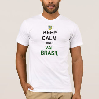 Keep calm vai Brasil Tシャツ