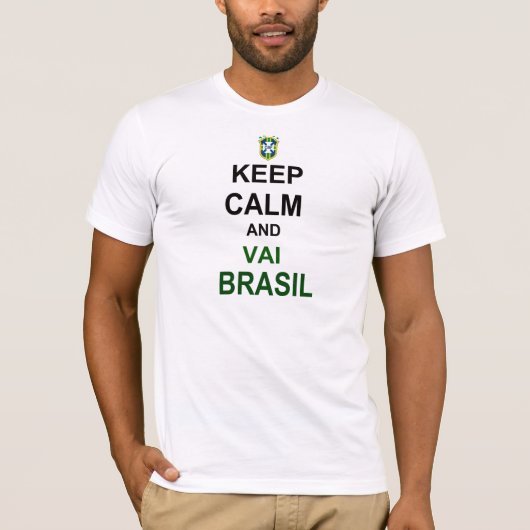 Keep calm vai Brasil Tシャツ (正面)