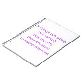 Keep calm, wait till next month ノートブック (左側)