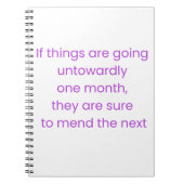 Keep calm, wait till next month ノートブック (正面)