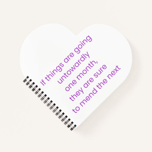 Keep calm, wait till next month ノートブック (正面)