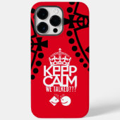 KEEP CALM WE TALKED? HABLAMOS?? BY MASANSER Case-Mate iPhoneケース (裏面)