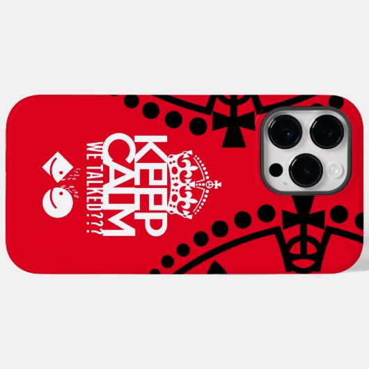 KEEP CALM WE TALKED? HABLAMOS?? BY MASANSER Case-Mate iPhoneケース (裏面 (横))