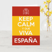 Keep Calm y que viva España カード (黄色い花)