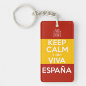 Keep Calm y que viva España キーホルダー (正面)