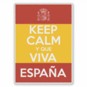 Keep Calm y que viva España シール (正面)