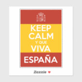 Keep Calm y que viva España シール (シート)