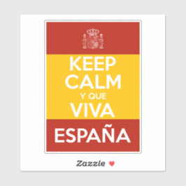 Keep Calm y que viva España シール