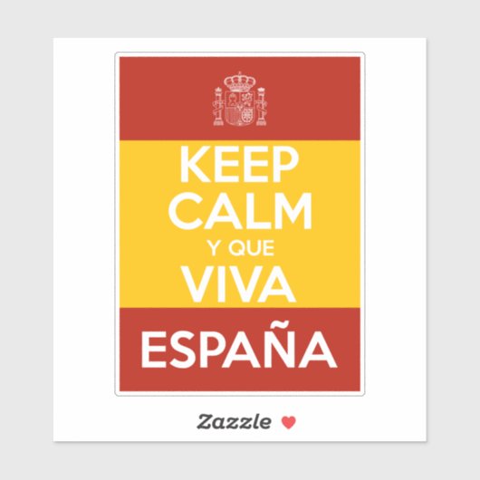 Keep Calm y que viva España シール (シート)