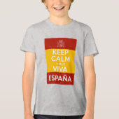 Keep Calm y que viva España トライブレンドTシャツ (正面)