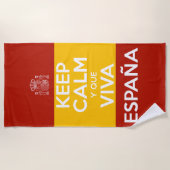 Keep Calm y que viva España ビーチタオル (正面)