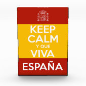 Keep Calm y que viva España フォトブロック (正面)