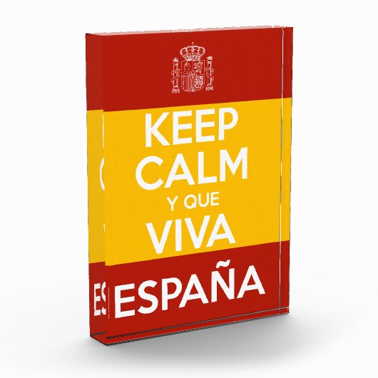 Keep Calm y que viva España フォトブロック (左)