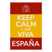 Keep Calm y que viva España ポスター (正面)