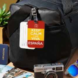 Keep Calm y que viva España ラゲッジタグ
