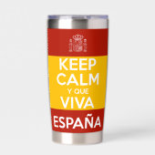 Keep Calm y que viva España 保温保冷タンブラー (正面)