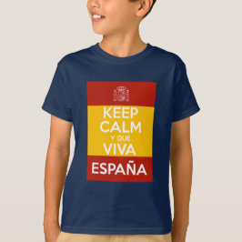Keep Calm y que viva España Tシャツ