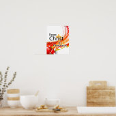 Keep Christ in Christmas, Swirl ポスター (キッチン)