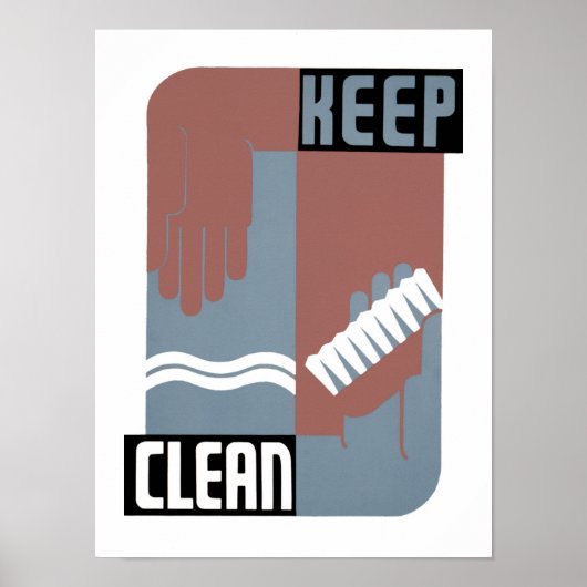 Keep Clean ポスター (正面)