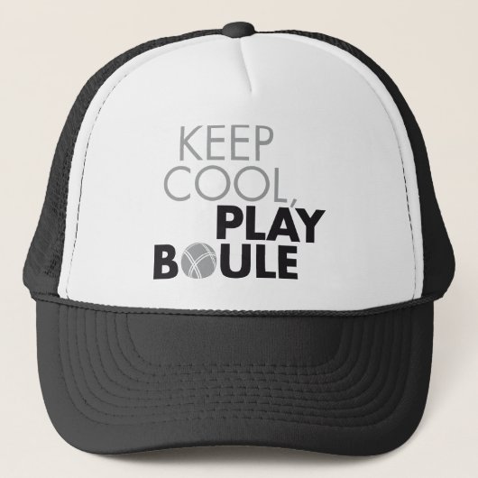Keep cool, play boule キャップ (正面)