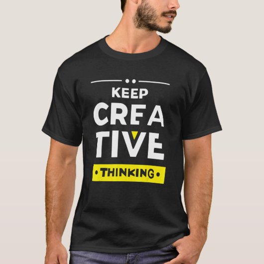 Keep creative thinking Apparel Tシャツ (正面)