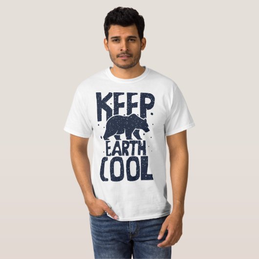 Keep Earth Cool Protect Save World Hour Day Earth  Tシャツ (正面フル)