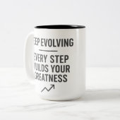 Keep Evolving Motivation ツートーンマグカップ (正面左)