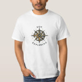 Keep Exploring Compass Adventure Shirt – Find New Tシャツ (正面)
