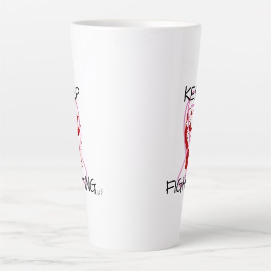 Keep Fighting カフェラテマグ (正面)